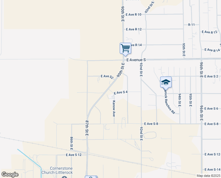 map of restaurants, bars, coffee shops, grocery stores, and more near in Sun Village