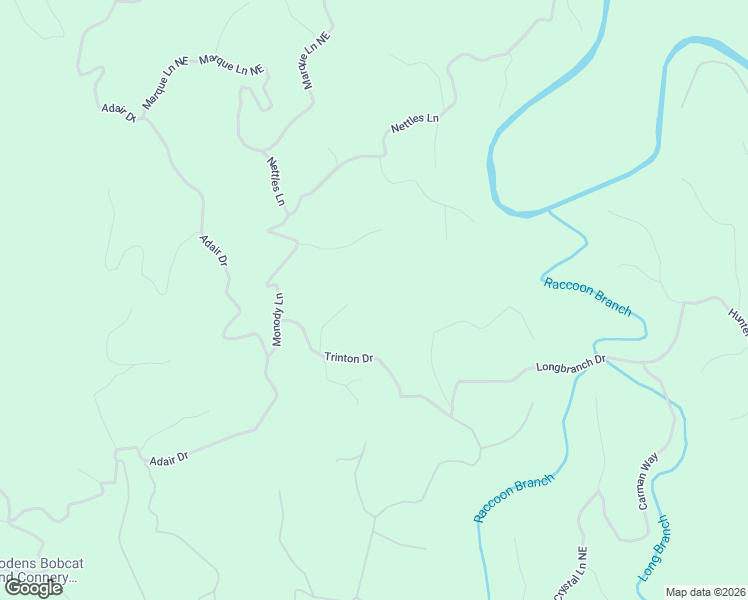 map of restaurants, bars, coffee shops, grocery stores, and more near 869 Bolster Lane Northeast in Ranger