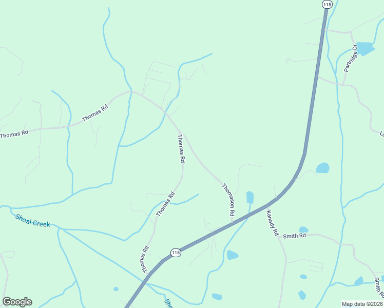 map of restaurants, bars, coffee shops, grocery stores, and more near 584 Thomas Road in Cleveland