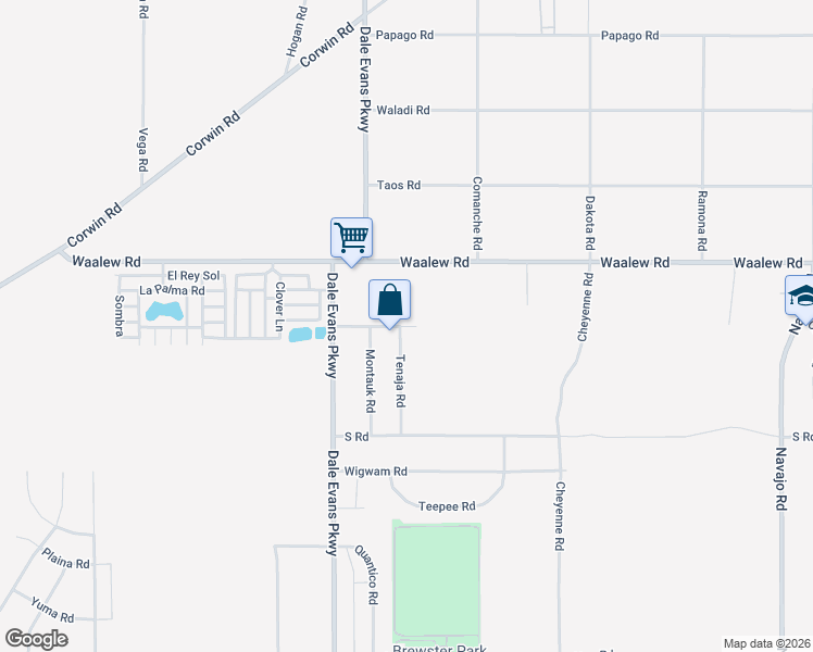 map of restaurants, bars, coffee shops, grocery stores, and more near 21053 Huasna Road in Apple Valley