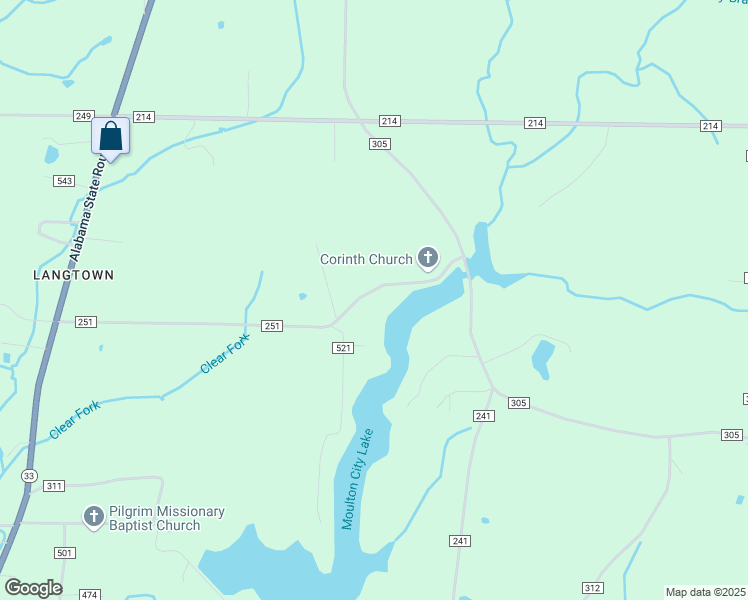 map of restaurants, bars, coffee shops, grocery stores, and more near 810 County Road 251 in Moulton