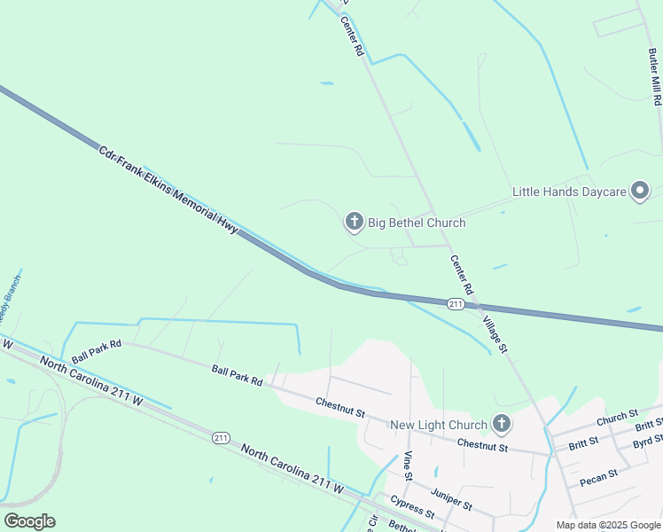 map of restaurants, bars, coffee shops, grocery stores, and more near 94 Arthalia Lane in Bladenboro