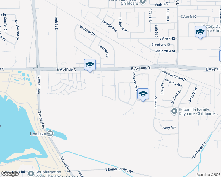 map of restaurants, bars, coffee shops, grocery stores, and more near 37051 Casa Grande Ave in Palmdale