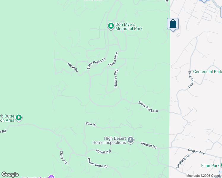 map of restaurants, bars, coffee shops, grocery stores, and more near 1351 Natures Way in Prescott