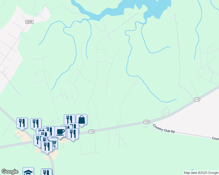 map of restaurants, bars, coffee shops, grocery stores, and more near 417 High Ridge Court in Sneads Ferry