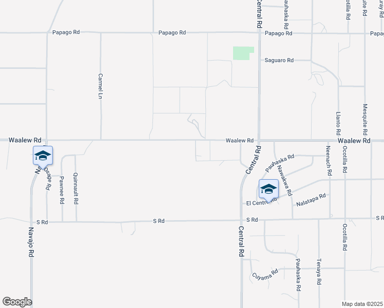 map of restaurants, bars, coffee shops, grocery stores, and more near 22337 Waalew Road in Apple Valley