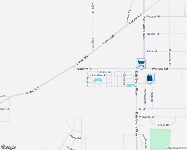 map of restaurants, bars, coffee shops, grocery stores, and more near Vista Montana in Apple Valley