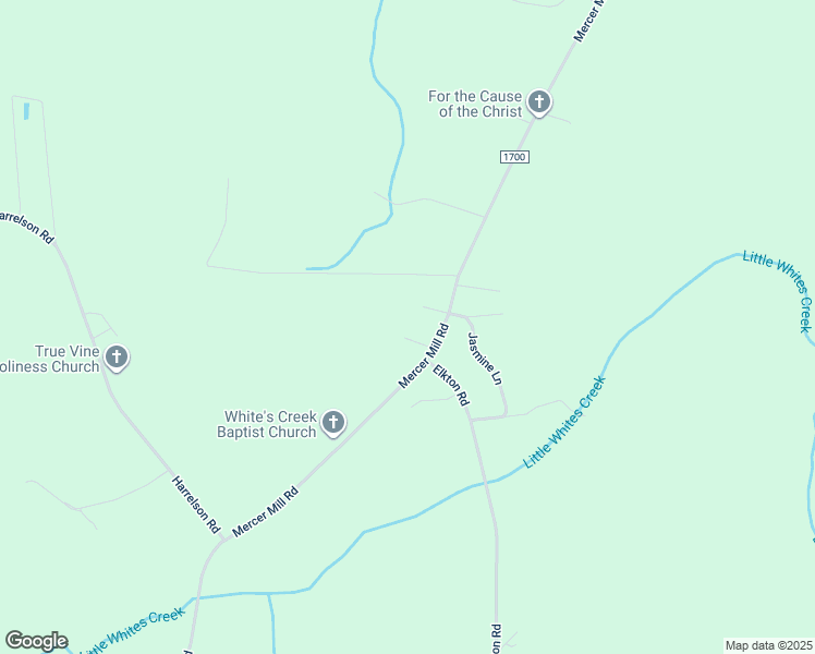 map of restaurants, bars, coffee shops, grocery stores, and more near 54 Pear Tree Lane in Clarkton