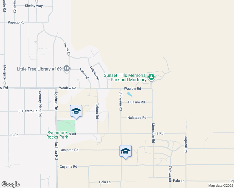 map of restaurants, bars, coffee shops, grocery stores, and more near 16878 Shirwaun Road in Apple Valley