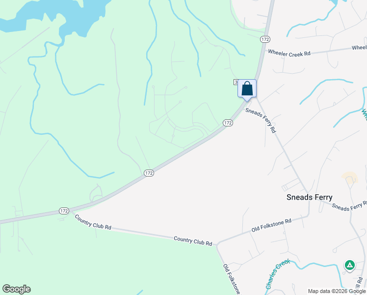 map of restaurants, bars, coffee shops, grocery stores, and more near 200 Stillwater Landing Way in Sneads Ferry