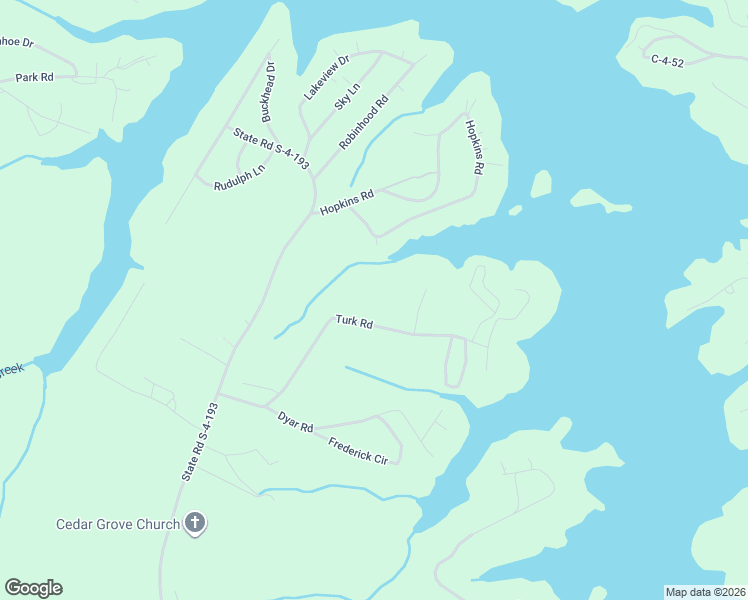 map of restaurants, bars, coffee shops, grocery stores, and more near 253 Turk Road in Townville