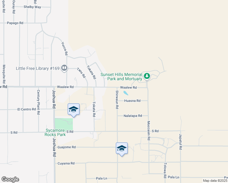 map of restaurants, bars, coffee shops, grocery stores, and more near 16878 Shirwaun Road in Apple Valley