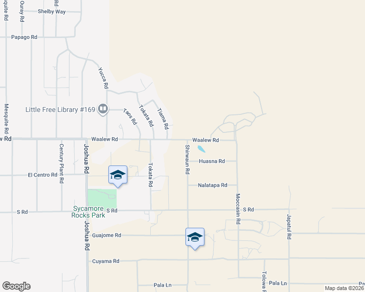 map of restaurants, bars, coffee shops, grocery stores, and more near 16878 Shirwaun Road in Apple Valley