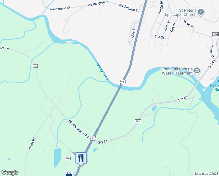 map of restaurants, bars, coffee shops, grocery stores, and more near in Great Falls