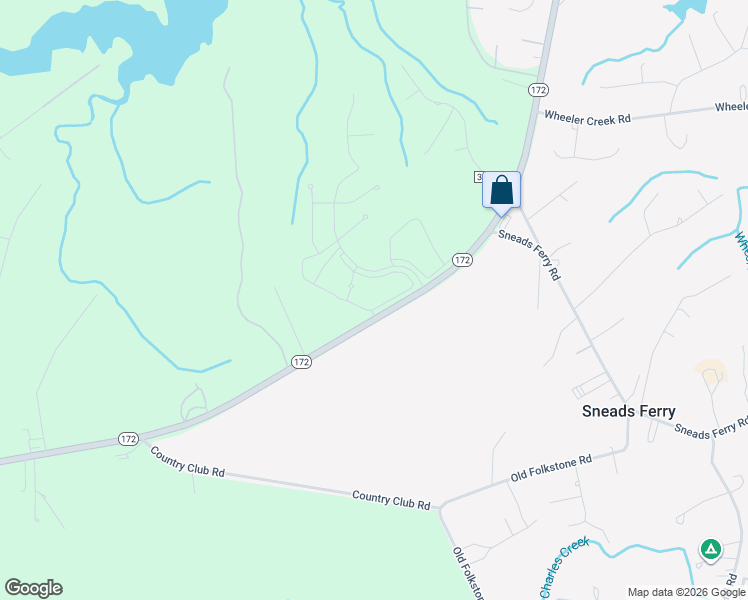 map of restaurants, bars, coffee shops, grocery stores, and more near 200 Stillwater Landing Way in Sneads Ferry