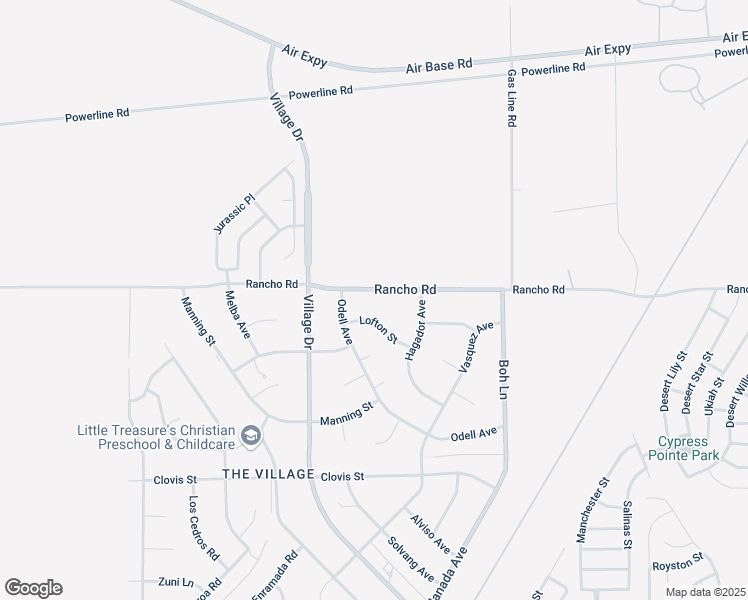 map of restaurants, bars, coffee shops, grocery stores, and more near 15045 Rancho Road in Victorville