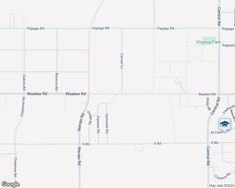 map of restaurants, bars, coffee shops, grocery stores, and more near Waalew Road in Apple Valley