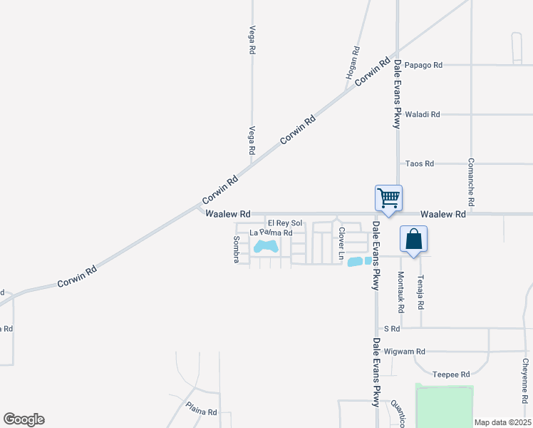 map of restaurants, bars, coffee shops, grocery stores, and more near 20843 Waalew Road in Apple Valley