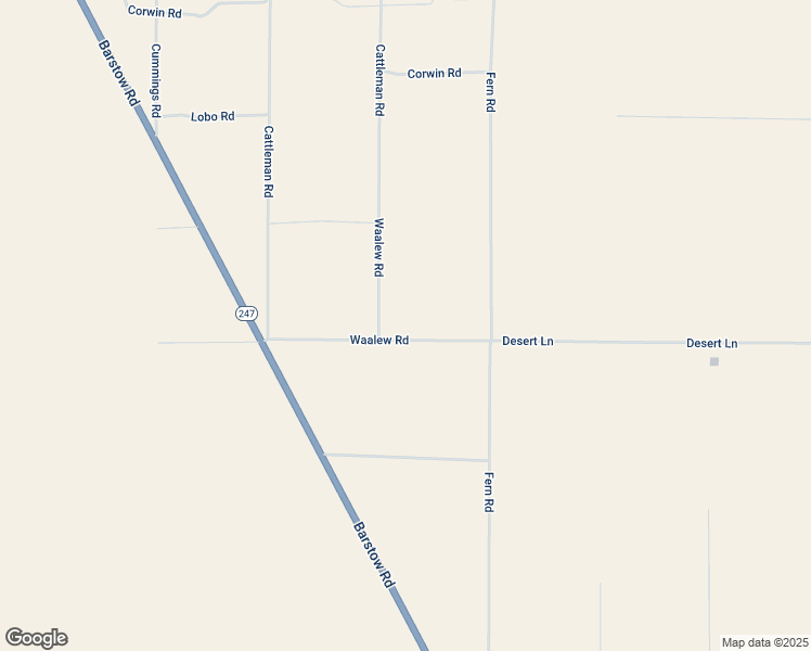 map of restaurants, bars, coffee shops, grocery stores, and more near Waalew Road in San Bernardino County