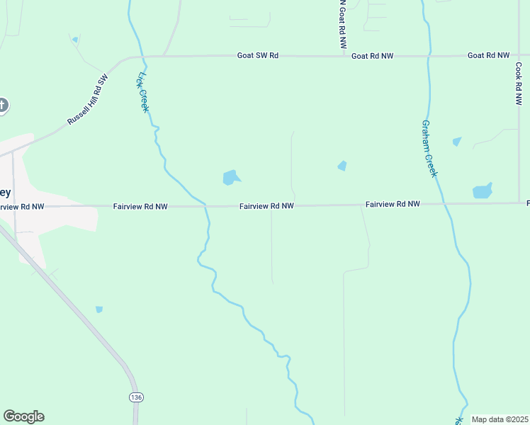 map of restaurants, bars, coffee shops, grocery stores, and more near 824 Fairview Road Northwest in Calhoun