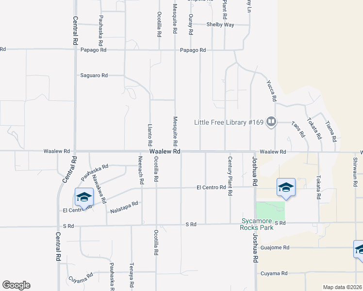 map of restaurants, bars, coffee shops, grocery stores, and more near 22930 Waalew Road in Apple Valley