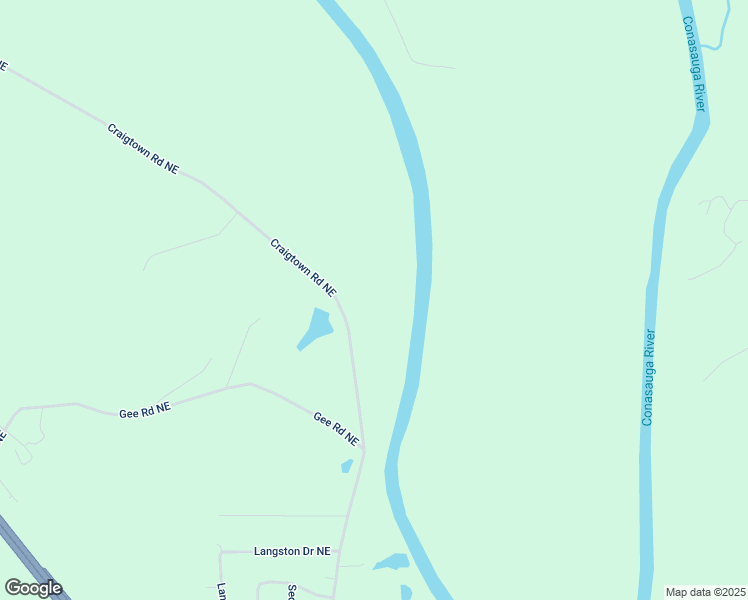 map of restaurants, bars, coffee shops, grocery stores, and more near 639 Craigtown Road Northeast in Calhoun