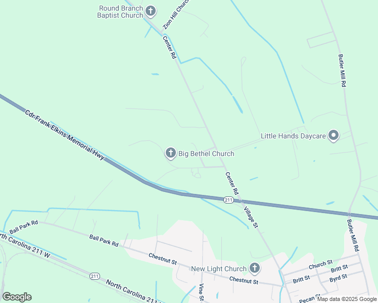 map of restaurants, bars, coffee shops, grocery stores, and more near 83 Hilburn Circle in Bladenboro