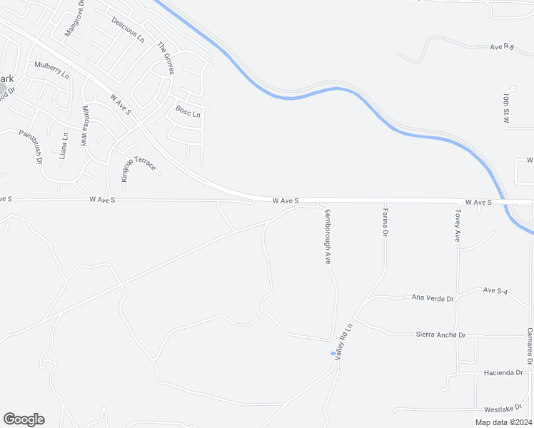 map of restaurants, bars, coffee shops, grocery stores, and more near 18th Street West in Palmdale