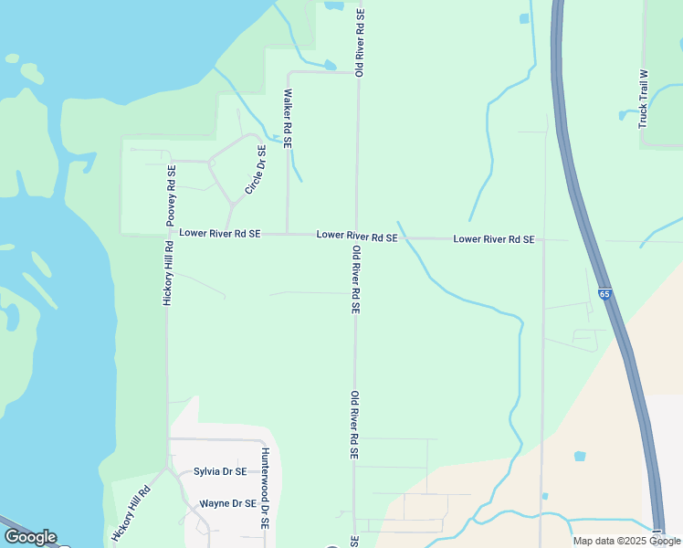 map of restaurants, bars, coffee shops, grocery stores, and more near 2621 Old River Road Southeast in Decatur