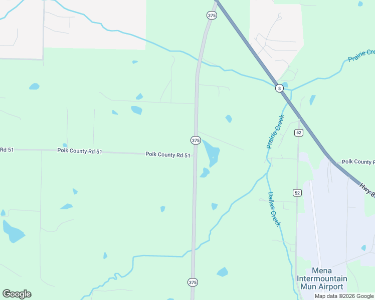 map of restaurants, bars, coffee shops, grocery stores, and more near 151 Polk Road 51 in Mena