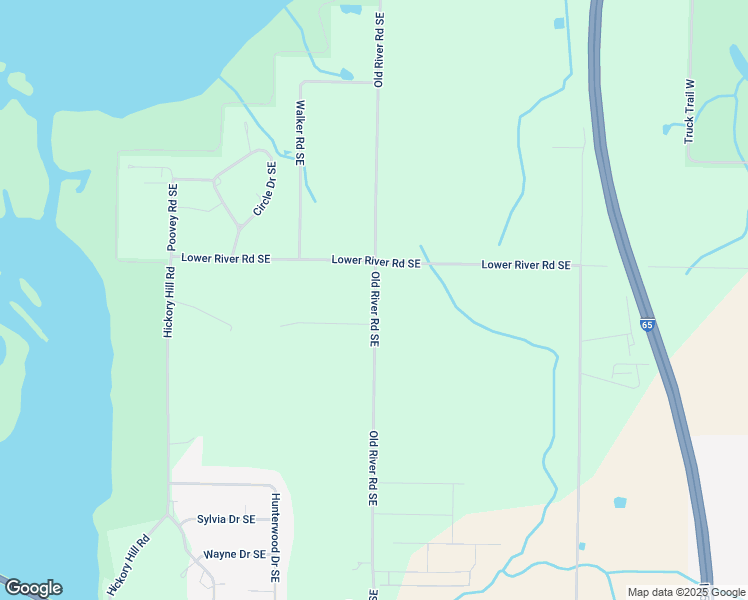 map of restaurants, bars, coffee shops, grocery stores, and more near 2621 Old River Road Southeast in Decatur