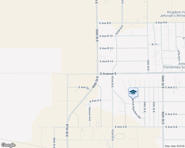 map of restaurants, bars, coffee shops, grocery stores, and more near 8792-8798 East Avenue South in Littlerock