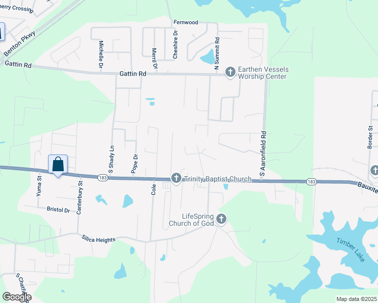 map of restaurants, bars, coffee shops, grocery stores, and more near 334 Madison Place in Benton
