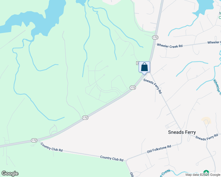 map of restaurants, bars, coffee shops, grocery stores, and more near 126 Citadel Drive in Sneads Ferry