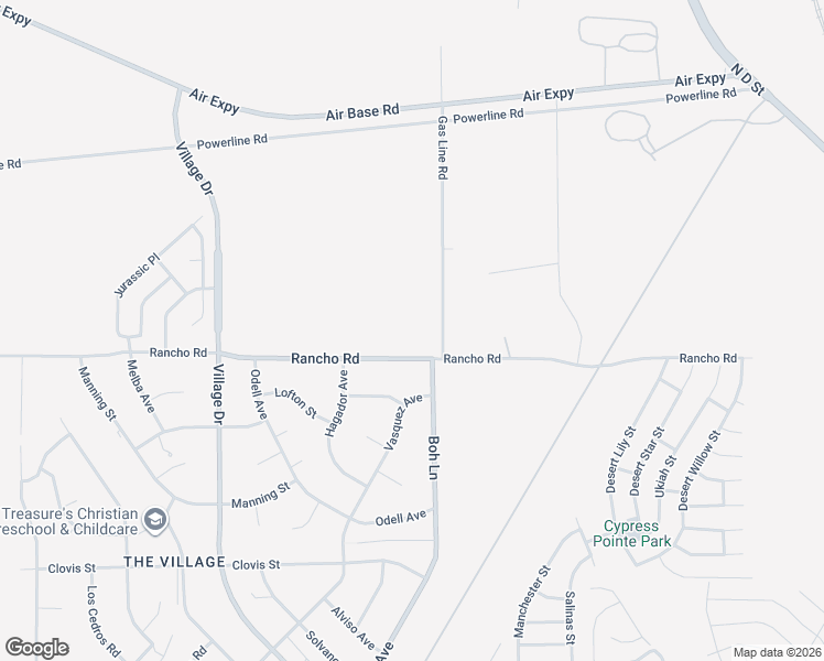 map of restaurants, bars, coffee shops, grocery stores, and more near 16900-17270 Gas Line Road in Victorville