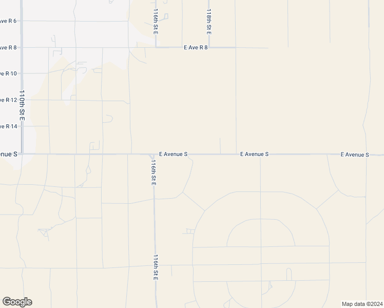 map of restaurants, bars, coffee shops, grocery stores, and more near 117th Street East in Sun Village