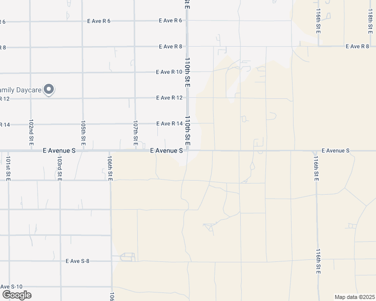 map of restaurants, bars, coffee shops, grocery stores, and more near 110th Street East in Juniper Hills