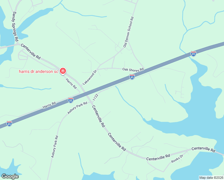 map of restaurants, bars, coffee shops, grocery stores, and more near 1052 Sharpe Drive in Anderson