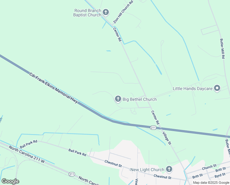 map of restaurants, bars, coffee shops, grocery stores, and more near 422 Round Branch Road in Bladenboro
