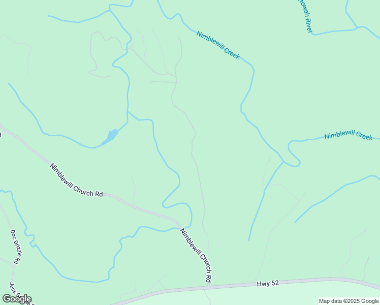 map of restaurants, bars, coffee shops, grocery stores, and more near Nimblewill Creek Road in Lumpkin County