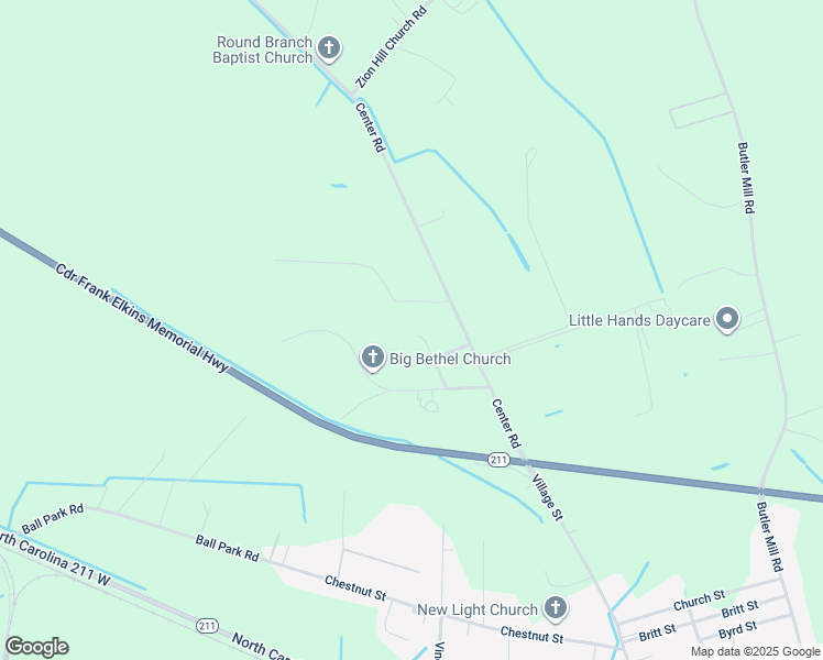 map of restaurants, bars, coffee shops, grocery stores, and more near 126 Hilburn Circle in Bladenboro