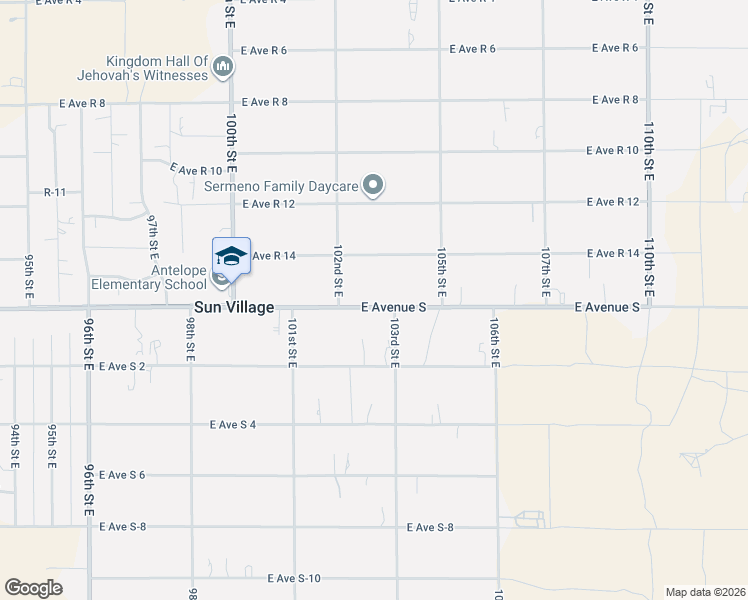 map of restaurants, bars, coffee shops, grocery stores, and more near 10247 East Avenue S in Littlerock