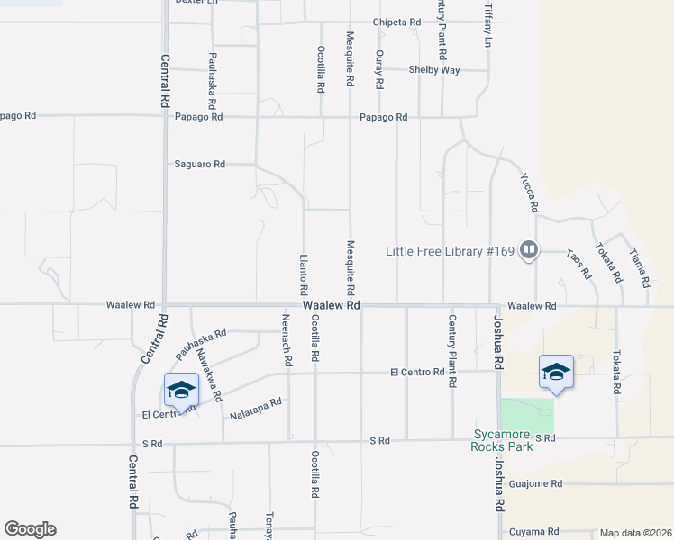 map of restaurants, bars, coffee shops, grocery stores, and more near 16970 Mesquite Road in Apple Valley