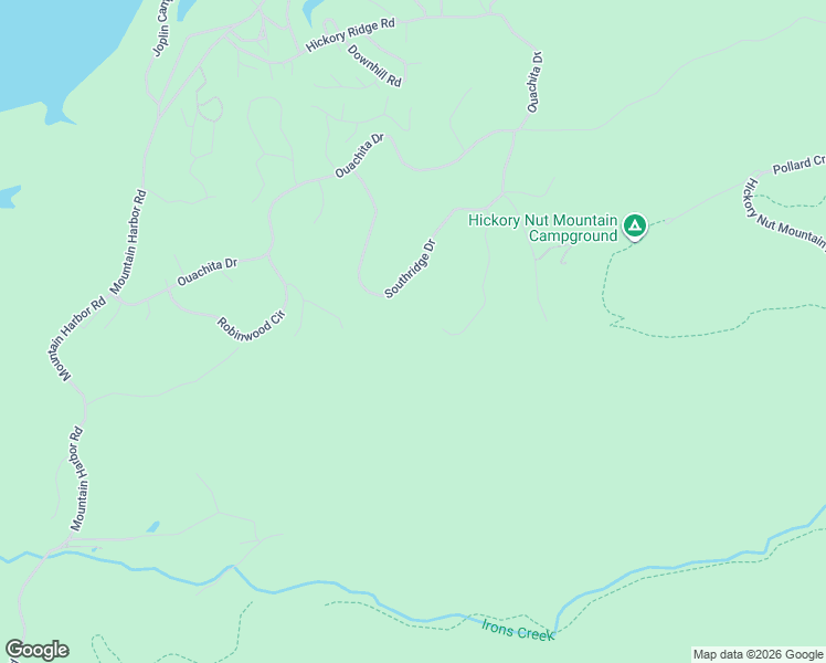 map of restaurants, bars, coffee shops, grocery stores, and more near 17 Hillside Trail in Mount Ida