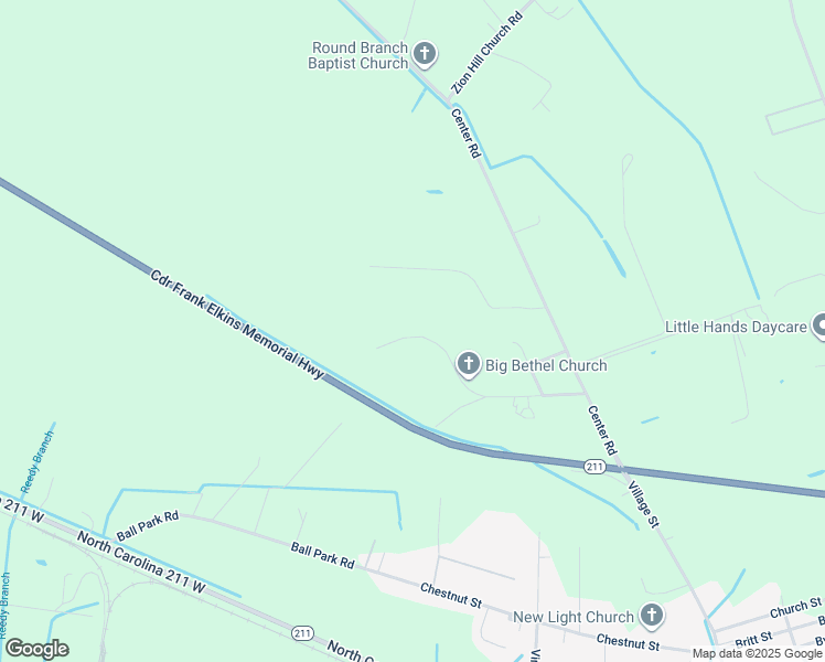 map of restaurants, bars, coffee shops, grocery stores, and more near 442 Round Branch Road in Bladenboro