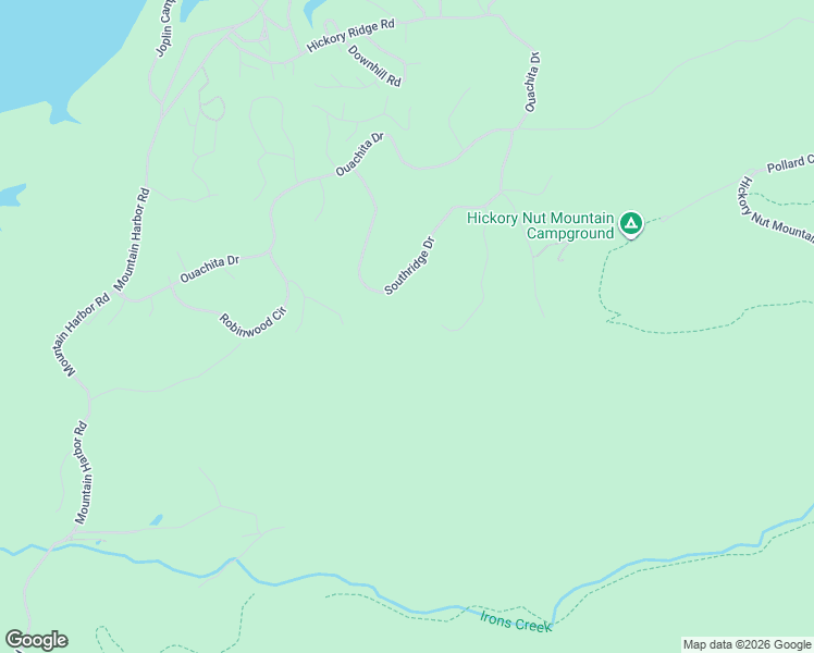 map of restaurants, bars, coffee shops, grocery stores, and more near 17 Hillside Trail in Mount Ida