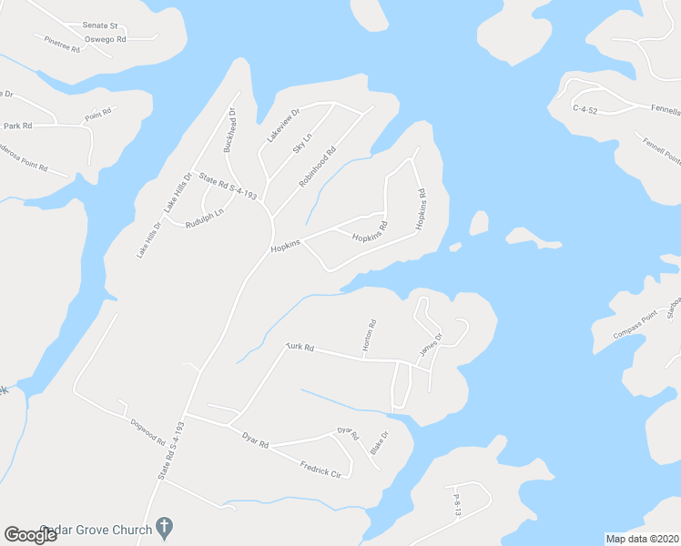 map of restaurants, bars, coffee shops, grocery stores, and more near 449 Hopkins Road in Townville