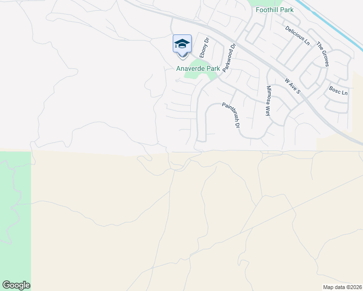 map of restaurants, bars, coffee shops, grocery stores, and more near 37101 Pergola Terrace in Palmdale