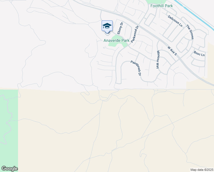 map of restaurants, bars, coffee shops, grocery stores, and more near 37101 Pergola Terrace in Palmdale