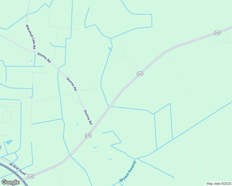 map of restaurants, bars, coffee shops, grocery stores, and more near North Carolina 242 Highway South in Bladenboro